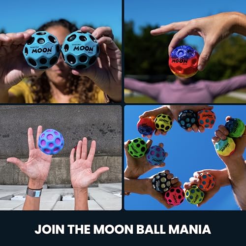image for Waboba Gradient Moon Ball 2 Pack - Super Bouncy Wall Balls for Kids an