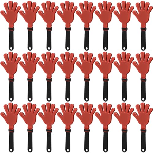 Clappers de fête en plastique pour anniversaire d'enfant et matchs - 24 pcs