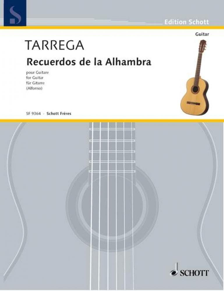 Recuerdos de la Alhambra: Trémolo-Etude. No. 29. guitar.