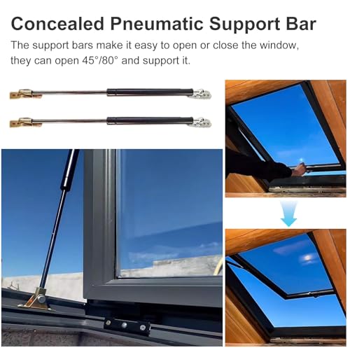 Ventana de techo con cristal templado para tiendas de campaña y garajes 4