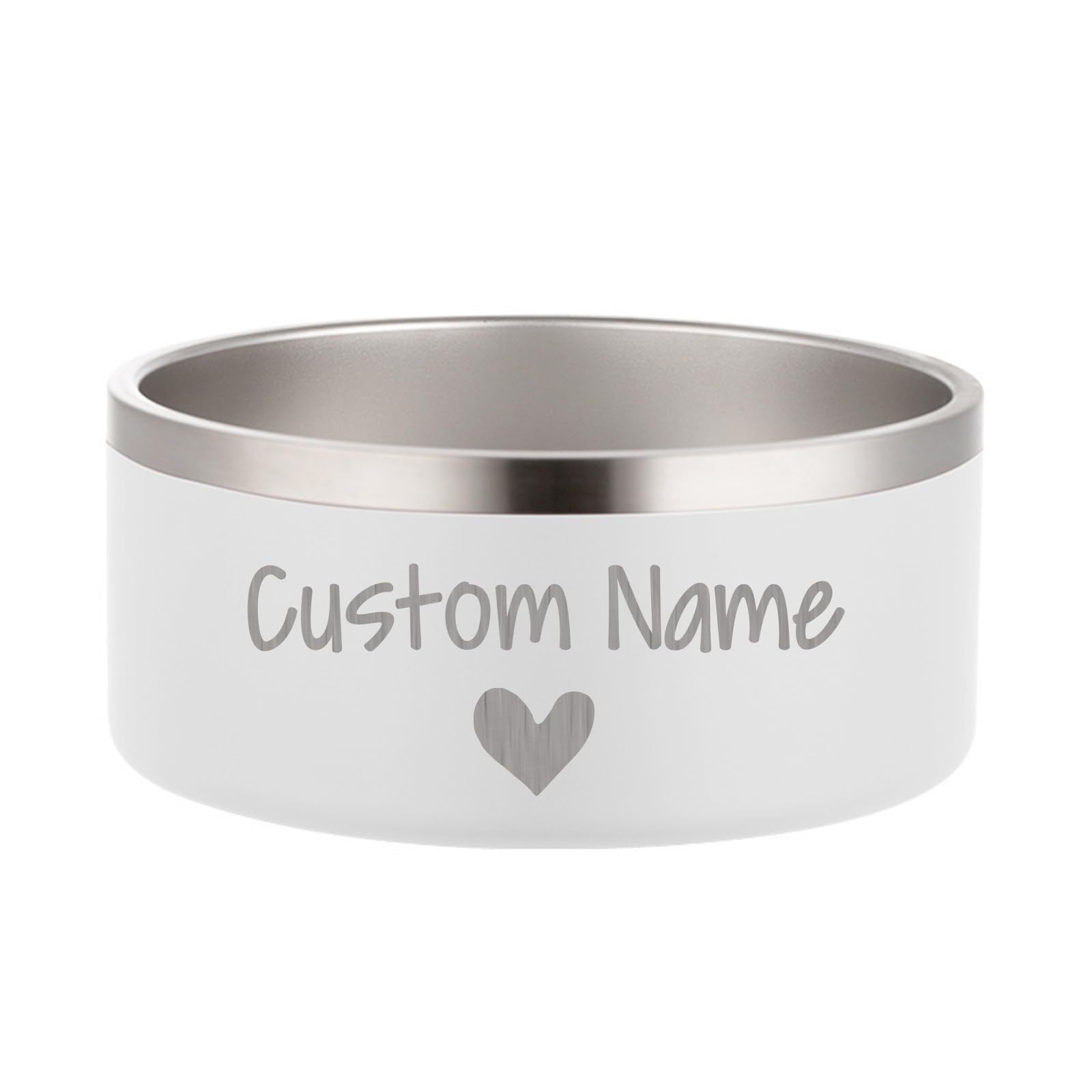 JMIPET Custom Personalized Dog & Cat Bowls - Stainless Steel Non-Slip Water & Food Dishes - Easy to Clean, Dishwasher Safe - Small, Medium, Large