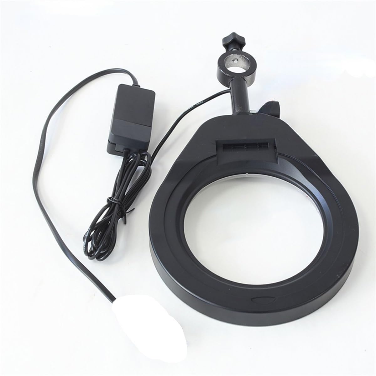 Gran tamaño 90-125mm diámetro Interior microscopio Industrial Fuente de luz 6500K Anillo LED lámpara Brillo Ajustable (Color : Inner Diameter 125mm)