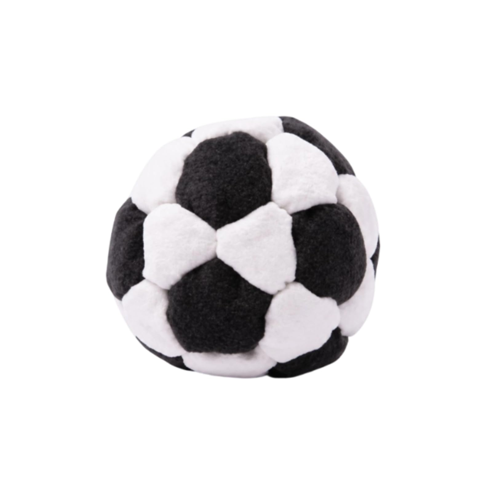 Hacky Sack,Compact Size Footbag,Soft-Touch Finish Kick Ball,Training Sessions Soccer Hacky Sack,Plush Footbag,Vibrant Hues Soft Kick Ball,Sand Filled Footbag,Keepy Uppy Ball(Black)