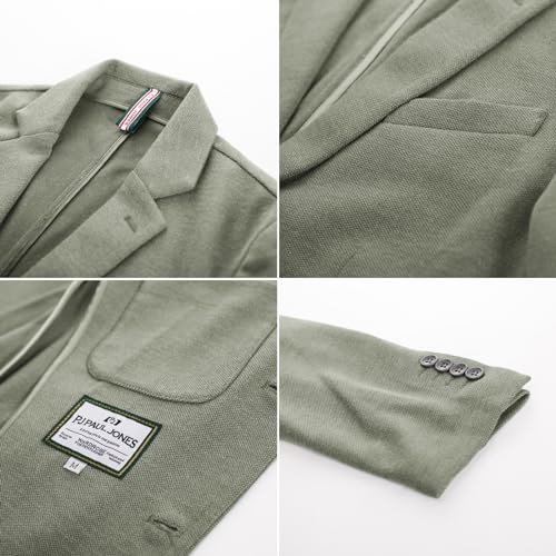 Image of PJ PAUL JONES Men's Casual Knit Blazer Suit Jackets Two Button Lightweight Unlined Sport Coat