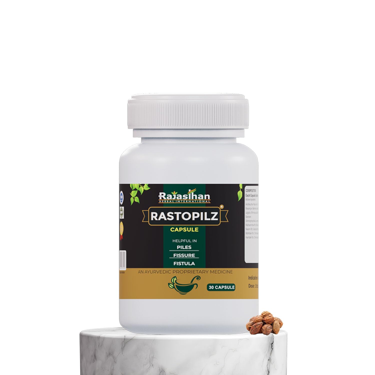 RASTOPILZ Capsules by Rajasthan Aushdhalaya - 30 Capsules | Piles, Fissure & Fistula (B0BDVJRRQR) Amazon Price History, Amazon Price Tracker