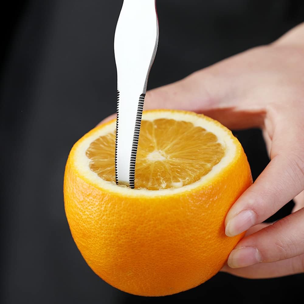 Grapefruit Knife Stainless Steel Slicer Cutter Peeler Remover Opener Humanized Design Handle Fruit Tools Kitchen Gadget Double Serrated Blade image 3