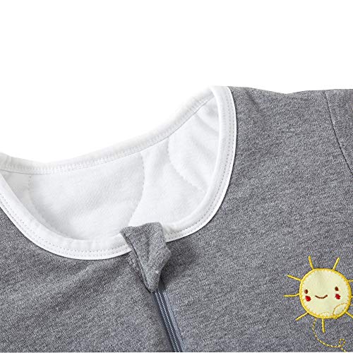 Slaapzakken baby winter met afneembare mouwen kinderen het hele jaar door slaapzakken 2,5TOG zeilboot (3/6 jaar oud, blauwe zeilboot beer) - Afbeelding 5