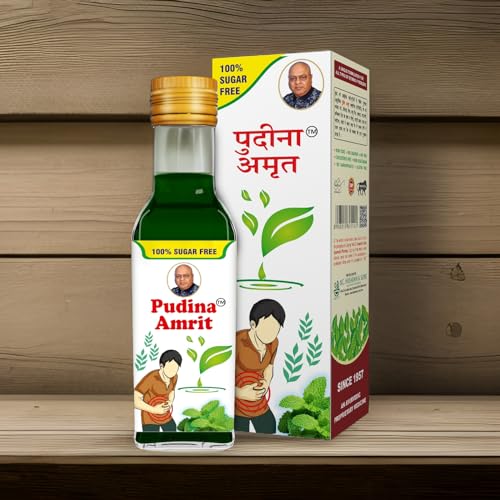 Image of Pudina Amrit Tonic With Ayurvedic Formulation for Improve Digestion & Immune Health, Balance Blood Sugar, Increase Energy, Relieves Constipation-Pack of 2 (Each Pack 250ml)