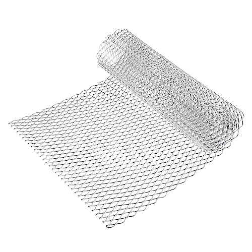 Image of Car Grill Mesh, 40 inchx13 inch 25x11mm Hexagon Hole Car Pickup Truck Grille Mesh Sheet Air Intake Insert Universal for SUV Multifunctional Aluminum Alloy Silver Tone