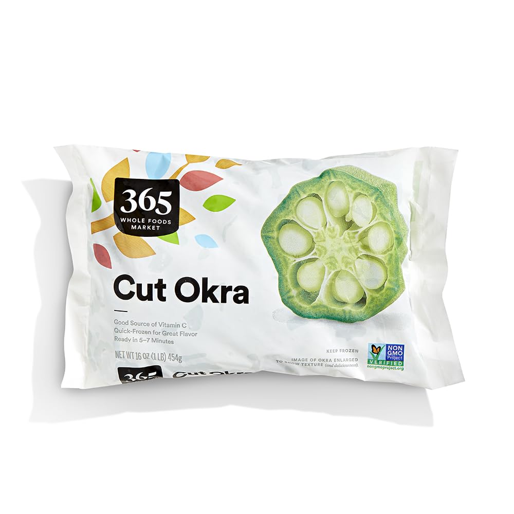 365 by Whole Foods Market, Okra Cut, 16 Ounce