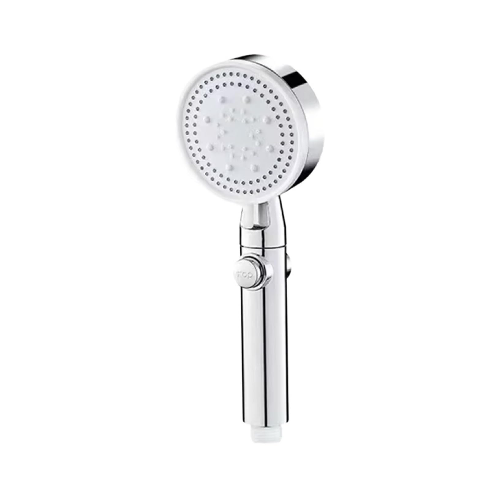 Shower Head Shower Head 5 Modes Water Saving Adjustable High Pressure Showerhead Handheld Spray Hangable Bathroom Accessories(Silver)