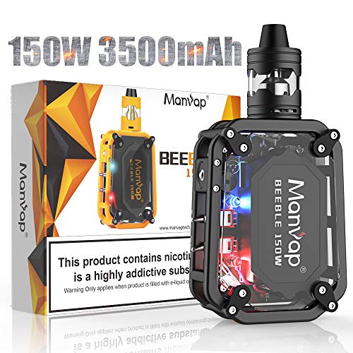 Manvap Beeble 150W Sigaretta Elettronica Smart Mini Svapo Kit, Ricaricabile 3500mAh Batteria/Top Fill 2.0ml...