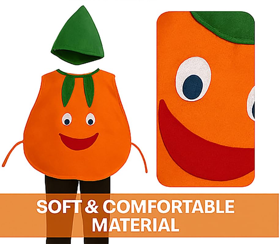 Image of FancyDressWale Fruit & Vegetable Fancy Dress Costume for Kids | Free Size 2-10 Years | School Fancy Dress, Stage Shows, Theme Parties