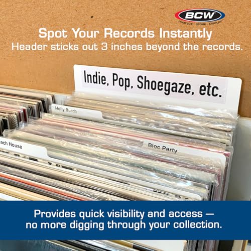 Intercalaires pour disques 30,5 cm fin des vinyles mal rangés avec BCW