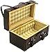 EatingBitiing(R)Dollhouse Miniature 1:12 Scale Vintage PU Leather Trunk Fairy Home Furniture