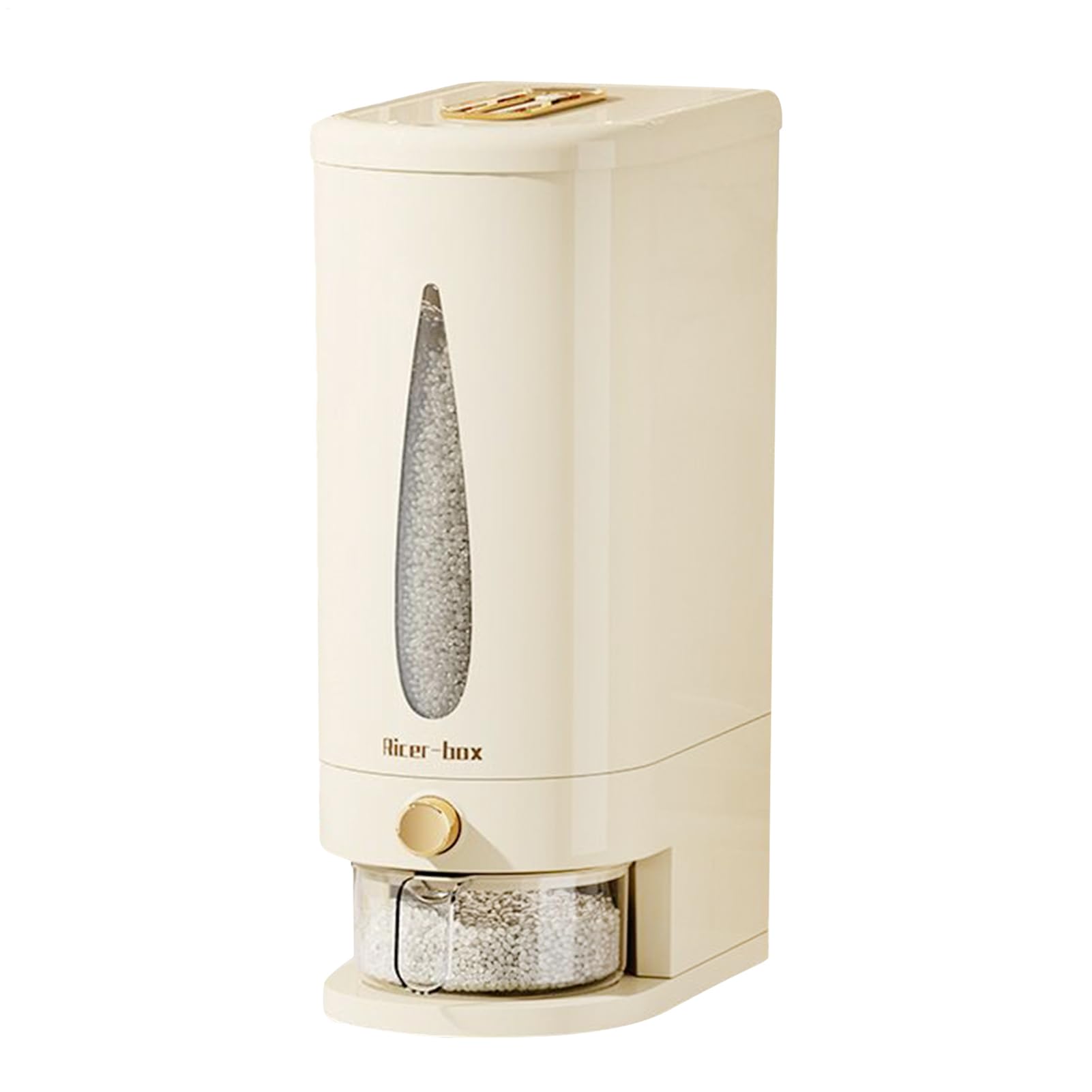 Dispensador De Arroz - Contenedor De Arroz De 10 Kg | Contenedores De Almacenamiento De Alimentos Herméticos | Cubo De Almacenamiento De Despensa De Cocina Doméstica Resistente Y Seguro Para Soja, Maí
