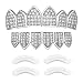 24K Plated Joker Gold Grillz for Mouth Top Bottom Hip Hop Teeth Grills for Teeth Mouth + 2 Extra Molding Bars, Storage Case + Microfiber Cloth (Silver Micropave Diamonds)