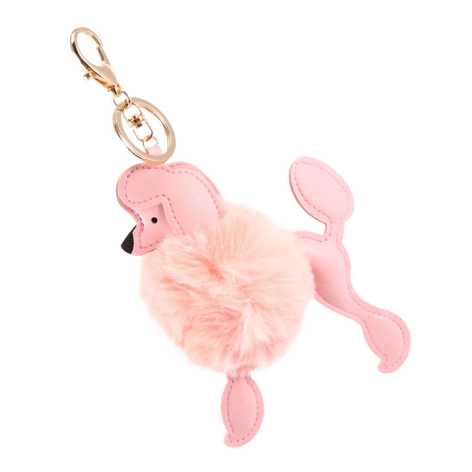 MRKU 1 Adorabile Ciondolo per Borsa a Forma di Cane di Peluche, Grazioso Accessorio Portachiavi per Borse, Zaini, Regalo per Gli Amici, Design soffice.