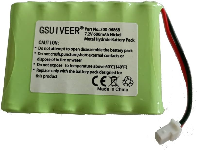 300-06868 7.2V 600mAh Battery Compatible with 8DLLKP500 8DLTSSCBASE1 8DLWLTP100 WLTP100 LKP500 Lyric Smart Peripheral Wireless Keypad TouchPad ADT