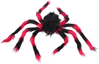 Amosfun Mini Brinquedo Brinquedos Para Porta Externa Decoração De Halloween Pequenas Aranhas Macias Aranhas Assustadoras Aranha Preta Brinquedo De Pelúcia Casa Assombrada Prop Aranha De