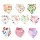 ❤Absorbente❤: absorbe la saliva. Más recomendado si los bebés están saliendo los dientes. para adaptarse a los recién nacidos y niños pequeños (0-36 meses).