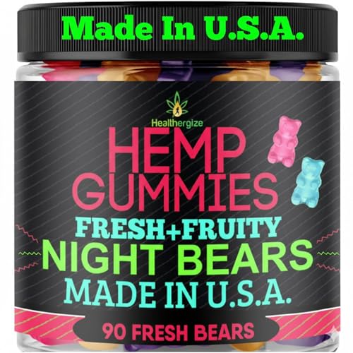 Hemp Gummies for Sleep-High Potency Calm Relaxation Night-Time,...