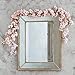 PARTY JOY 11.8ft Artificial Cherry Blossom Flower Garland Hanging Vines for Spring Home Wedding Party Kawaii Decor (Pink)