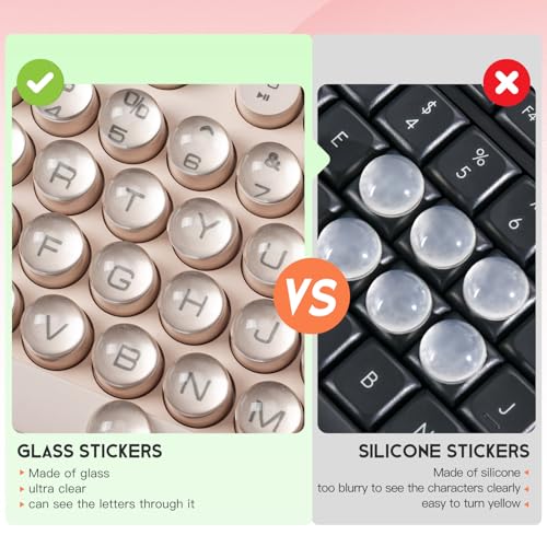 110PCS Pegatinas de Teclado para Uñas Largas, Protector Transparente miniatura 3