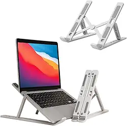 Suporte De Notebook De ABS Ajustável Para Notebook De 6 Ângulos Ajustável Dobrável E Ergonômico Para Desktop Portátil Compatível Com Macbook Ipad Hp Dell Lenovo 10-17 Polegadas