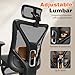 GABRYLLY Ergonomic Office Chair with Adjustable Lumbar Support, 3D Armrests & Headrest, 135° Reclining Chair with Footrest & Large Steel Base,300LBS Swivel Desk Chair(GYMN01)