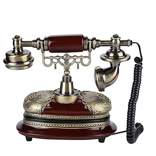 Teléfono fijo vintage Zerone estilo europeo clásico miniatura 7
