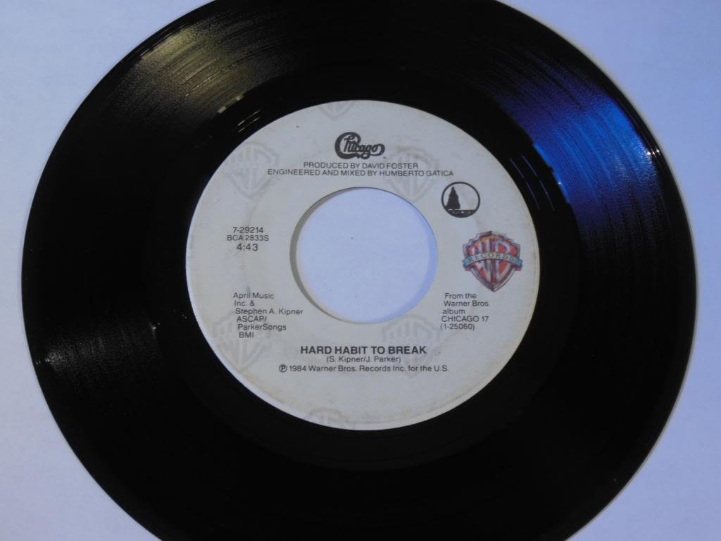 Hard Habit To Break / Remember The Feeling VINYL 7" 45 – Full Moon / Warner Bros. – 7-29214