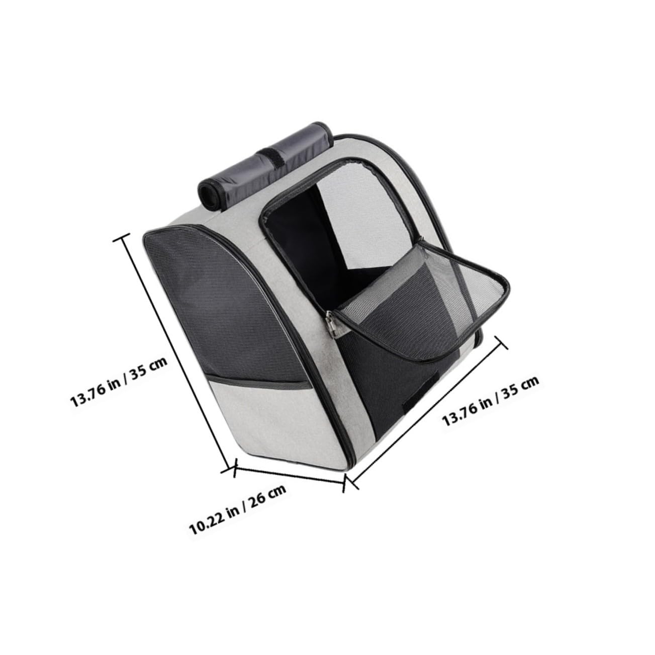 WOONEKY Zaino per Gatti Traspirante e Confortevole Trasportino Pet Carrier Portatile con Ampio Spazio per Camminata Viaggio e Attività all Aperto