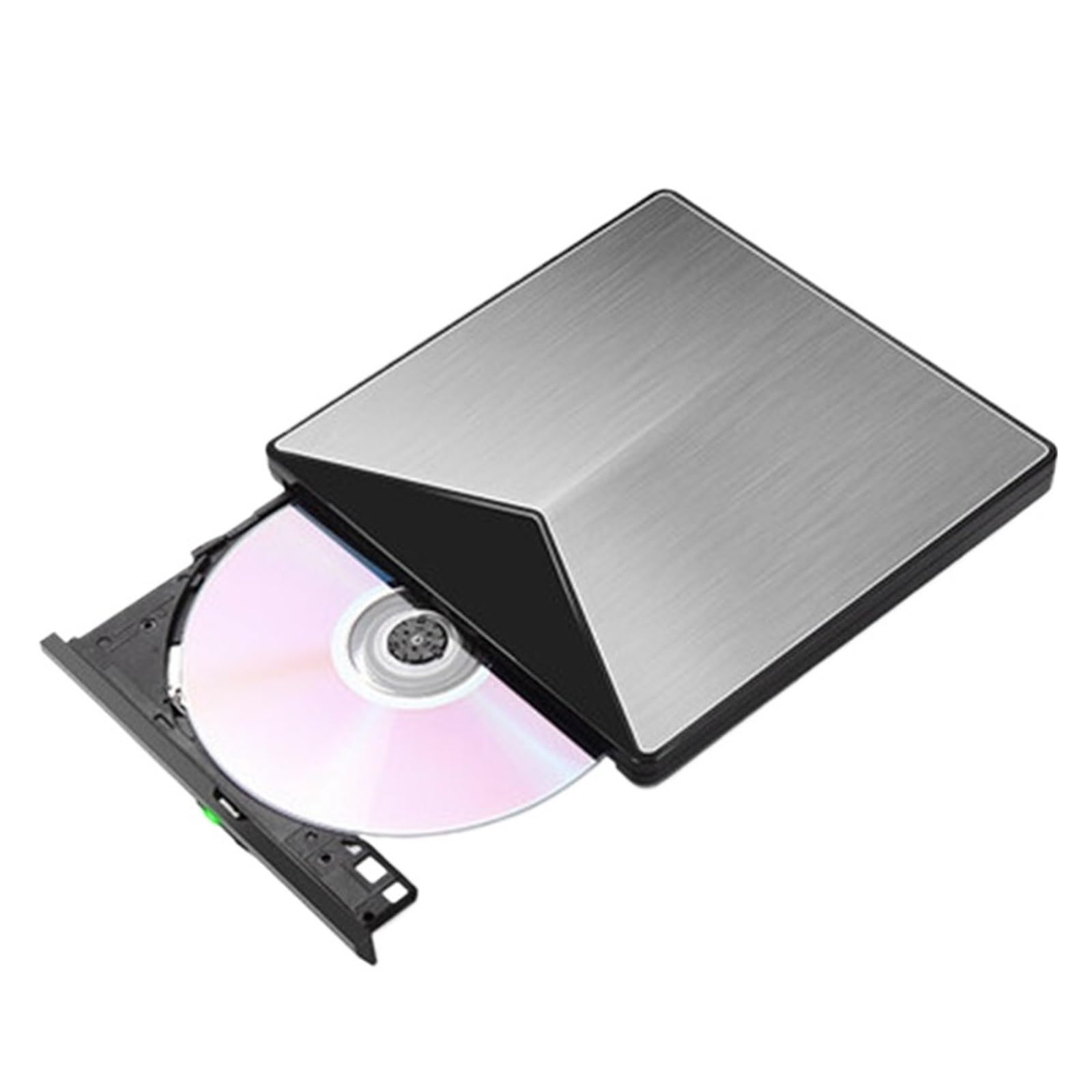 Lecteur DVD Lecteur Optique Externe HD 4K USB/Type-c Double Interface 3.0 en Aluminium for Gravure De DVD Blu-Ray