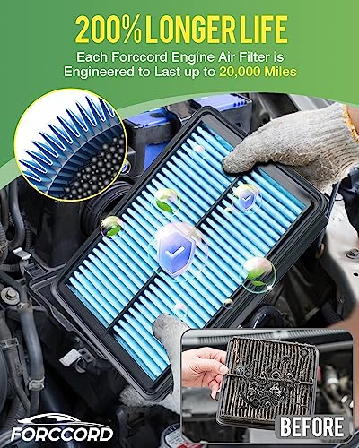 Image of 2-Pack Engine Air Filters for 2019-2026 Mazda 3 / Mazda 3 Sport | for 2020-2026 CX-30, 2023-2026 CX-50(Not for Hybrid!) Replace#PAH9-13-3A0A, Engine Filter Replacement Car Accessories