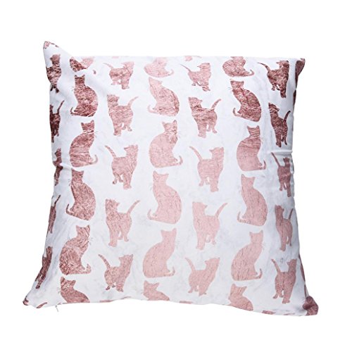 Ronamick Kissenbezug Kissenhülle ronamick Almohada Funda de Cojín (45 x 45 cm Suave Monótono Impresión Fundas de Almohada Poliéster sofá Car Almohada Home Decor, poliéster, D, 45cm*45cm