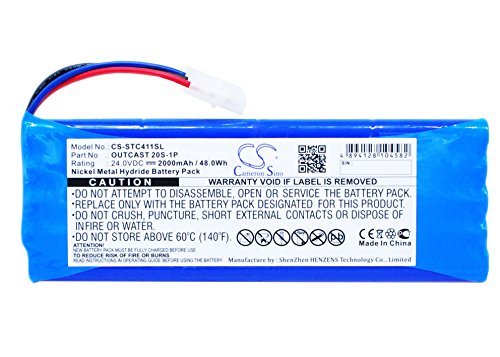 Cameron SinoOUTCAST 20S-1P 2000mAh 24V Ni-MH Replacement Batteries for Soundcast Outcast ICO411a ICO410 ICO411a-4N ICO410-4n