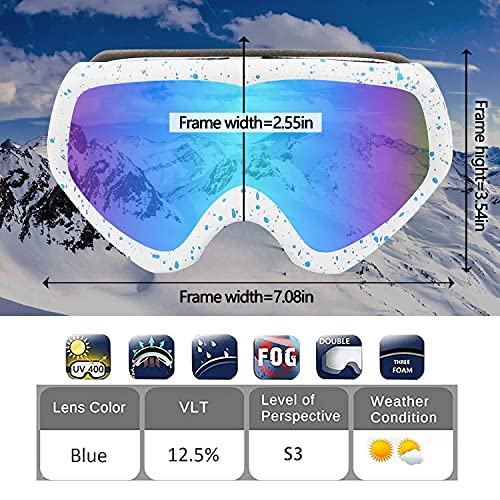 Ukoly Ski Goggles,Snow Snowboard Goggles Kids Youth Snowmobile Skiing Skating #TOP1