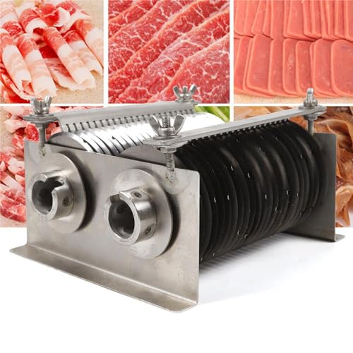 Commercial Meat Cutting Machine, Stainless Steel Blade Slicer Cutter, One Set Blade 5mm for QE Model 500KG, Replacement Parts for Commercial and Home Meat Slicer