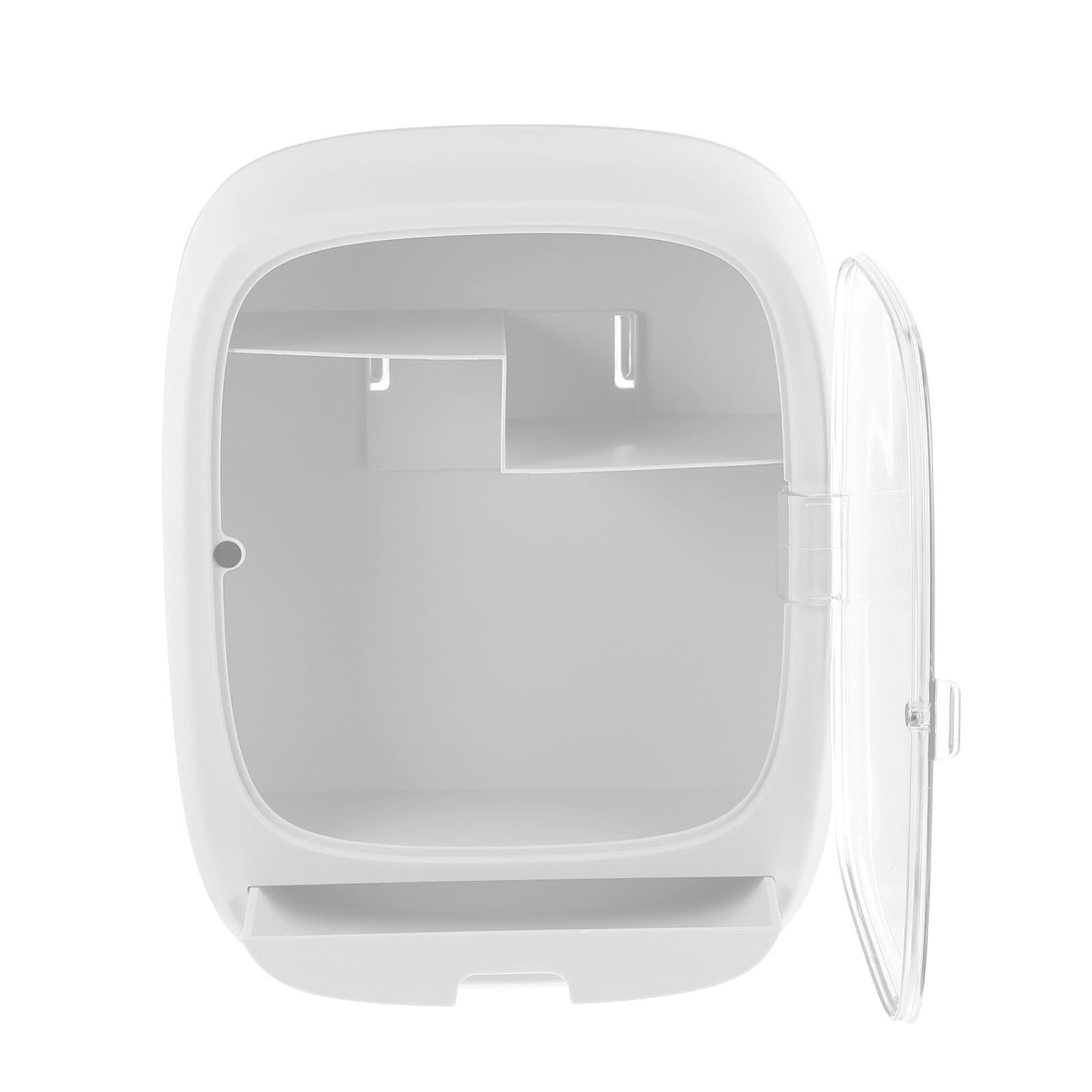 Support suspendu blanc mural Hemobllo avec organisateur plastique et fer pour rangement