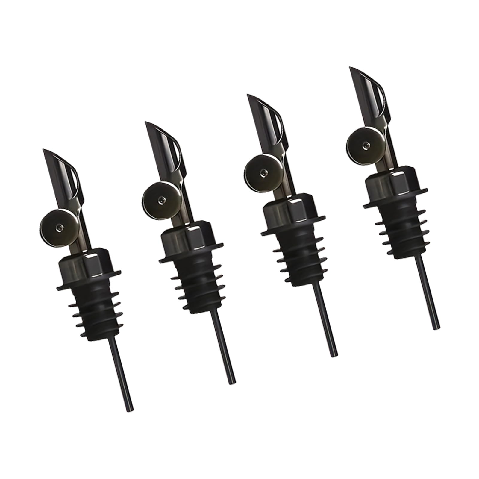 Buxuaaaa Auto Close Wine Pour Spouts with Drips Proof Design Rusts Resistant Nonrust Steel Suitable for Liquor Bottles Leak Proof Wine Pourer Nonrust Steel