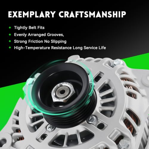 Image of 150Amp New Alternator Fit for Nissan Pathfinder 2013-2017 V6 3.5L, Murano 2015-2017, for Infiniti 2014-2016 QX60, 2013 JX35, 2014 Pathfinder L4 2.5L, 23100-3JA1A 11538N A003TJ3991