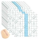 Tattoo Aftercare Waterproof Bandages for Swimming Second Skin Tattoo Cover Up Patch,50Pcs 3.9×3.9Inch Waterproof Bandages Post Surgical,Wound Seal,Transparent Film Dressing,Clear Band Aids