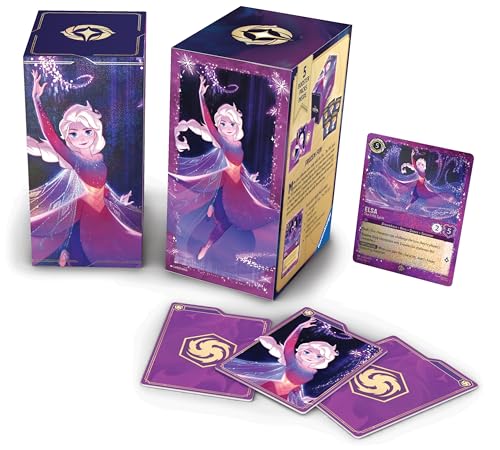 Ravensburger Disney Lorcana TCG: Elsa Gift Box – 5 Booster Packs, The Fifth Spirit Promo Card & Storage Box for 252 Cards | Trading Card Game &...
