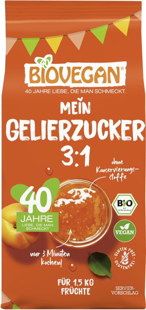 Gelierzucker 3:1, BIO 12 x 500 g