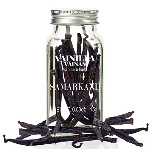 Vanille - Gousses de Vanille de Madagascar Premium Conditionnées en Bocal de Verre Sous Vide (Vanilla Planifolia) 15 g