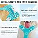 BARKBAY No Pull Dog Harness Large Reflective Dog Harness with Front Clip and Easy Control Handle for Walking Training Running with ID tag Pocket(Ocean Blue,L)