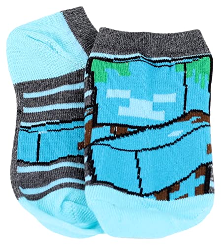 Minecraft Boy's 5 Pack Character Socks, White, Small4