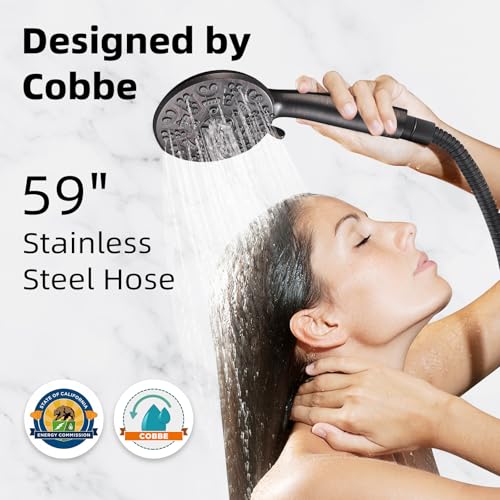 Porte-tête de douche Cobbe 144 support de pommeau de douche mural orientable