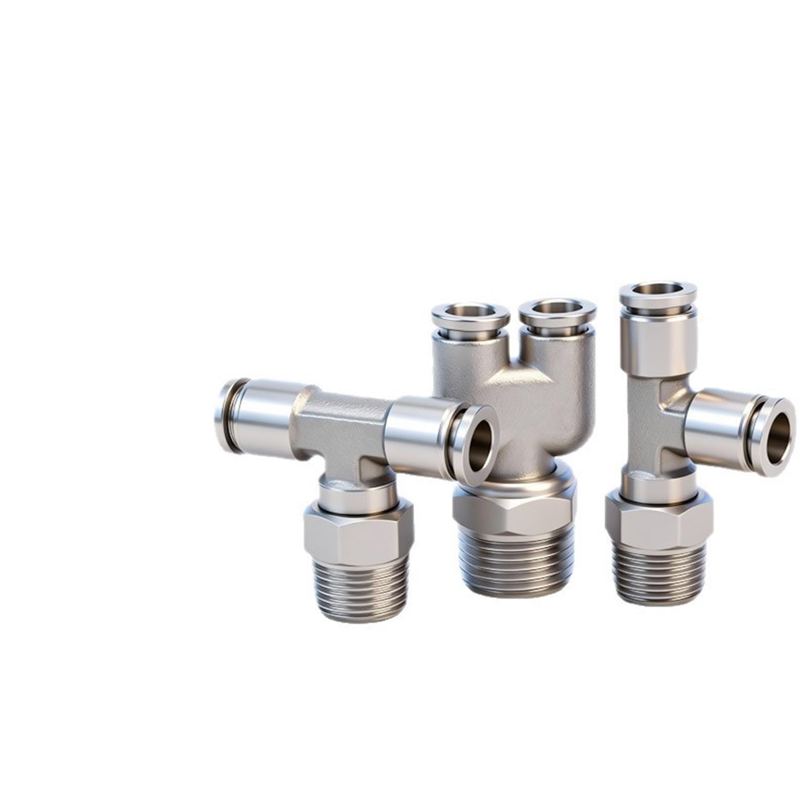 Connecteur rapide pneumatique en acier inoxydable 304 PB8-02 pour tuyau d'air PX6-01/PD Tee 1 pièce (PBP6-04)